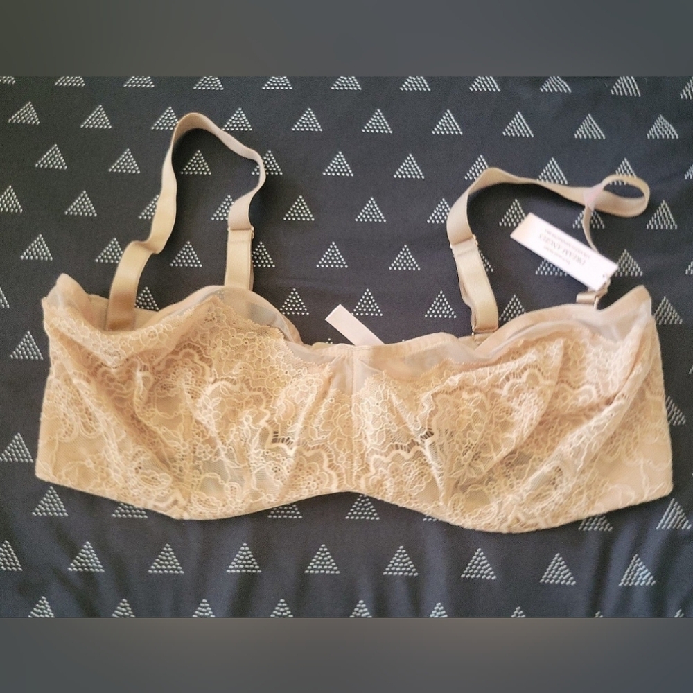Lace Strapless Minimizer Bra